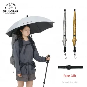 3F UL GEAR Carbon Fiber Hiking Umbrella, Ultralight Portable Rain Umbrella