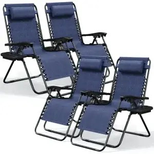 4-Pack Zero Gravity Reclining Chairs