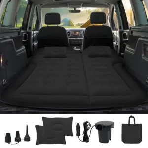 Inflatable SUV Air Mattress with Pump, Portable Car Camping Bed