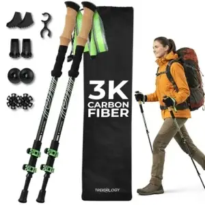 Collapsible Trekking Poles with Cork Grips