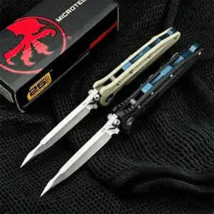D2 Steel EDC Folding Pocket Knife with G10 Handle