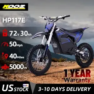 KOOZ HP117E 72V 5000W Electric Dirt Bike – Up to 50 MPH